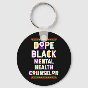 Black Mental Health Counsellor African American Jo Key Ring