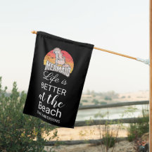 BLACK |  MERMAID Personalised Beach House