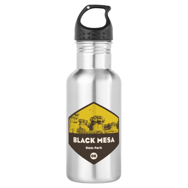 Black Mesa State Park Oklahoma 532 Ml Water Bottle (Front)