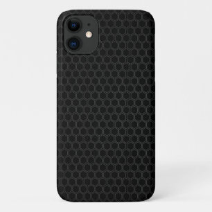 black mesh pattern Case-Mate Barely There iPhone Case