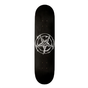 Black Messy Baphomet Skateboard