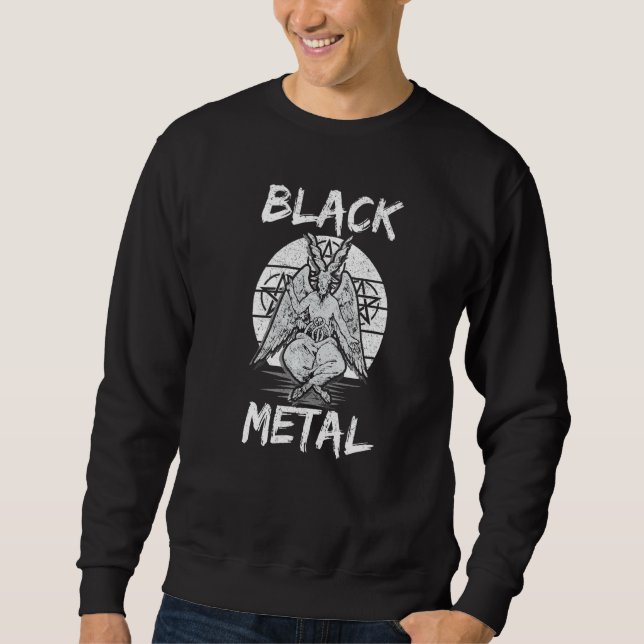 Black Metal Baphomet Sweatshirt (Front)