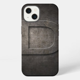 Black Metal D Monogram Iphone Case