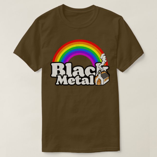 Black Metal Reignbow T-Shirt (Design Front)