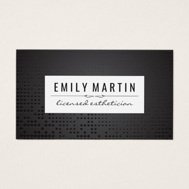 Black Metallic Background | White Frame (Front)