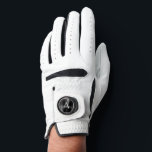 Black Metallic Foil Monogram Name Sports Golf Glove<br><div class="desc">Black Faux Metallic Foil Stainless Steel Elegant Ladies Golf Glove. This Blue and Grey Monogrammed Golf Glove can be customised to include your initial and first name. Please contact the designer for matching items.</div>