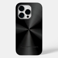 Black Metallic Pattern Stainless Steel Look 3