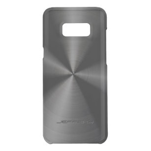 Black Metallic Pattern Stainless Steel Look 4 Uncommon Samsung Galaxy S8 Plus Case