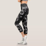 Black Military Army Camouflage Camo Urban Capri Leggings<br><div class="desc">This design may be personalized by choosing the customize option to add text or make other changes. If this product has the option to transfer the design to another item, please make sure to adjust the design to fit if needed. Contact me at colorflowcreations@gmail.com if you wish to have this...</div>