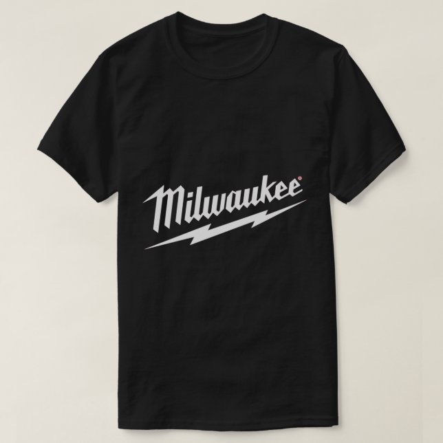 Black Milwaukee Essential T-Shirt (Design Front)