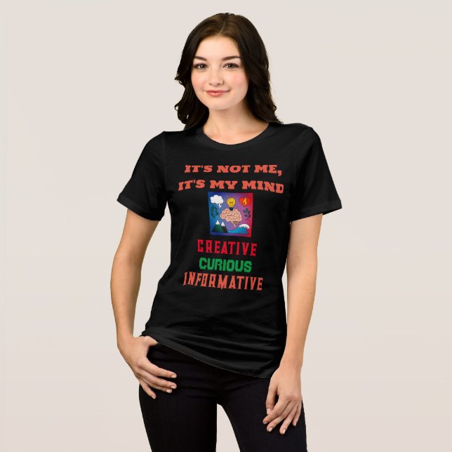  Black Mind Bella Canvas Women's  Tri-Blend Shirt (Front Full)