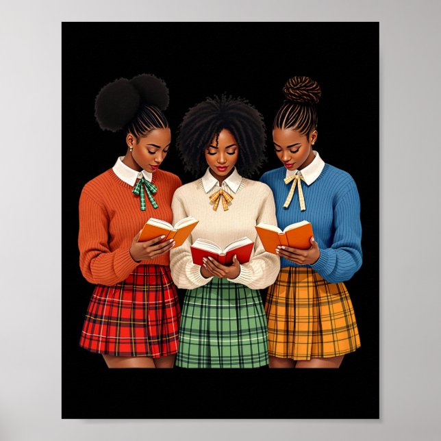 Black Minds Problem Read Book Knowledge Black Hist Poster (Front)