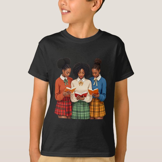 Black Minds Problem Read Book Knowledge Black Hist T-Shirt (Front)