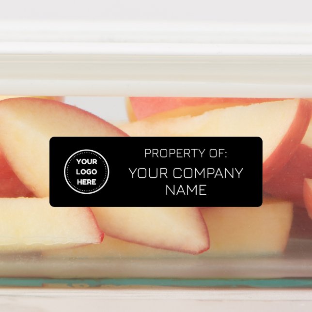 Black | Minimal Add Logo Property Of Labels (Affixed)