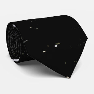 Black Minimal Glitter Neck Tie Sleek Black Tie