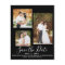 Black Minimal Modern Wedding Photo Save the Date