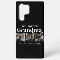 Black Minimal Retro We Love You Grandma 3 Picture
