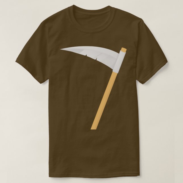 Black Minimalist Axe Horror Halloween TShirt (Design Front)