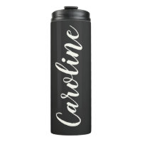 Black Minimalist Calligraphy Personalised Name