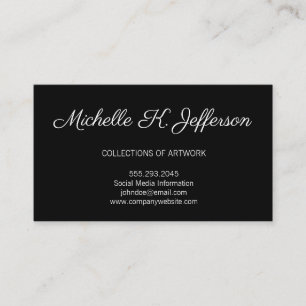 Black   Minimalist Executive Lux Business Card