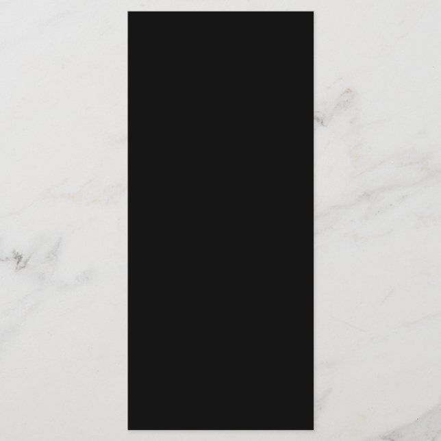 Black Minimalist Menu Card | Elegant Flat Menu (Front)