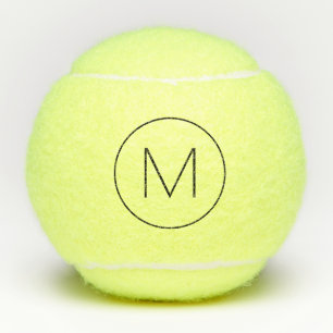 Black Minimalist Modern Font Monogram Tennis Balls