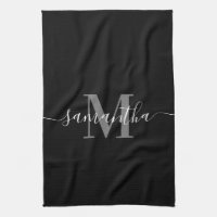 Black Minimalist Monogram