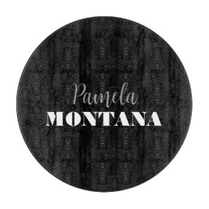 Black Minimalist Personal Modern Cutting Board