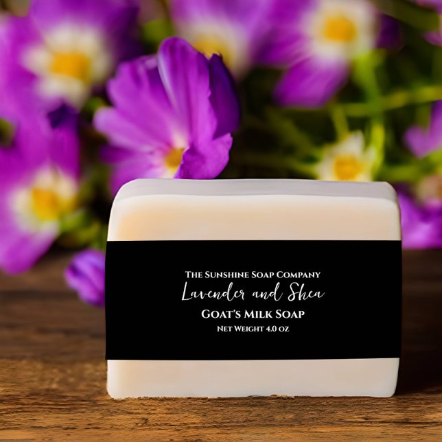 Black Minimalist Soap Belly Band Invitation Belly Band (Creator Uploaded)