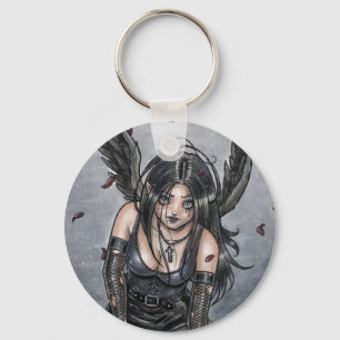 Black Misery Angel Keychain