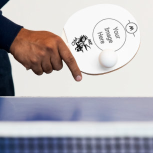 Black Mister Pro Triceratops Skilled Ancient  Ping Pong Paddle
