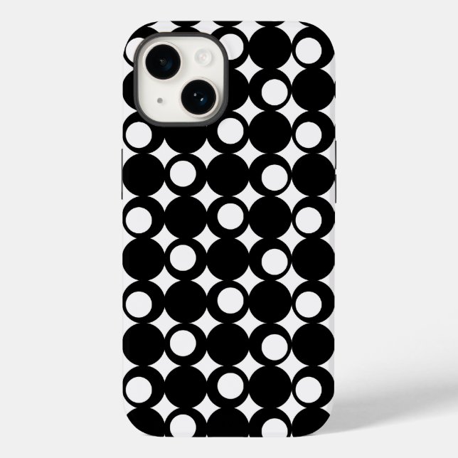 Black Mod Ball Design @ Emporio Moffa Case-Mate iPhone Case (Back)