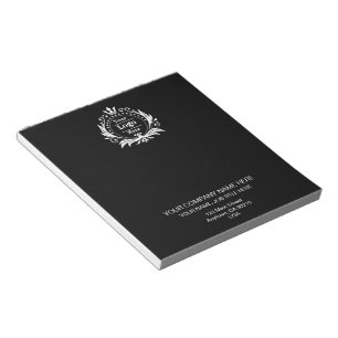 Black Modern Business Professional Custom Notes