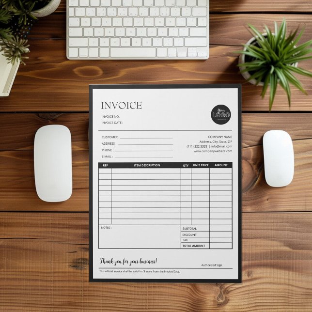 Black Modern Business Quotation Invoice Forms Notepad (Black Modern Business Quotation Invoice Forms Notepad desk top mock up)