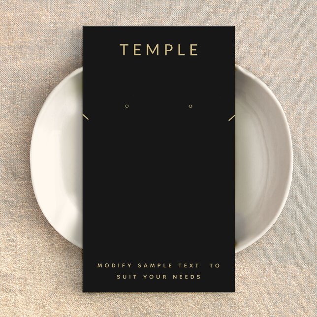 Black Modern Elegant Earring Necklace Display  (Creator Uploaded)