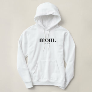 Black Modern Established Mum T-Shirt Hoodie