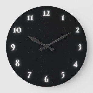 Black modern large clock