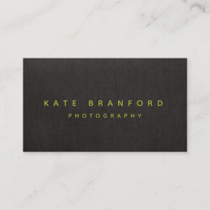Black  Modern Minimalistic Professional Business Card