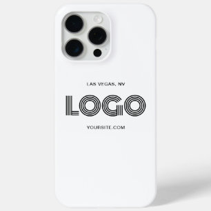 Black Modern Rectangular Logo iPhone 15 Pro Max Case