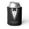 Black Modern Script Personalised Groomsmen Can Coo