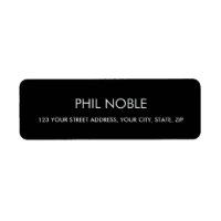 Black modern simple professional name monogram
