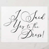 Black Modern Simple Script Say Yes To The Dress