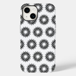 Black Modern Sunbursts Case-Mate iPhone 14 Case