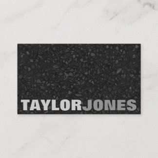 Black Modern Textured Business Card