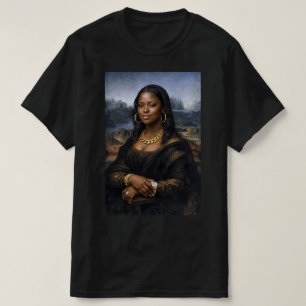 Black Mona Lisa African American Black History Mon T-Shirt