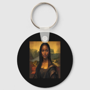 Black Mona Lisa Black History African Queen Key Ring