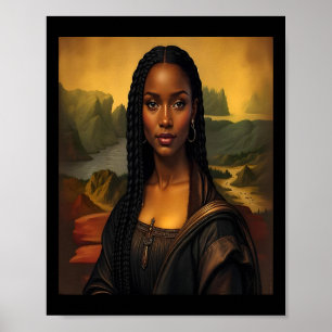 Black Mona Lisa Black History African Queen Poster
