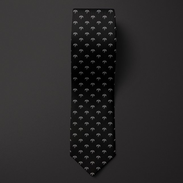 Black Monochrome Dragon Tie (Creator Uploaded)