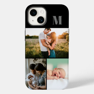 Black Monogram 3 Photo collage Case-Mate iPhone 14 Case