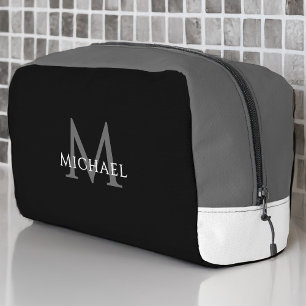 Black Monogram – Groomsman Golf Weekend Travel Dopp Kit